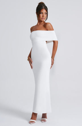 Vestido Longo Ombro a Ombro Costas Aberta Vivella Luiza