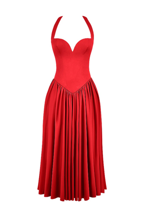 Vestido Midi Vermelho Vivella Passione - GOLDEN ERA