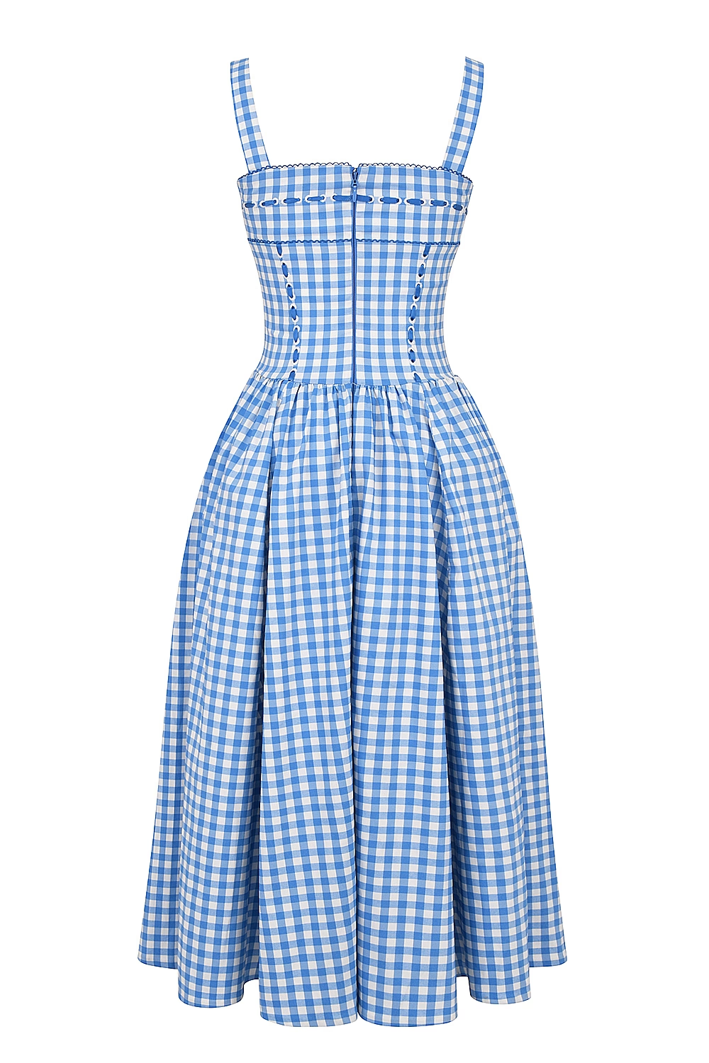 Vestido Midi Xadrez Vivella Farm - GOLDEN ERA