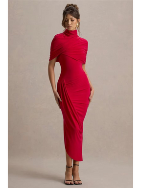 Vestido Longo Assimétrico Vivella Lyra