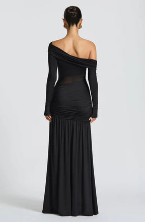 Vestido Longo Manga Comprida Vivella Seraphine