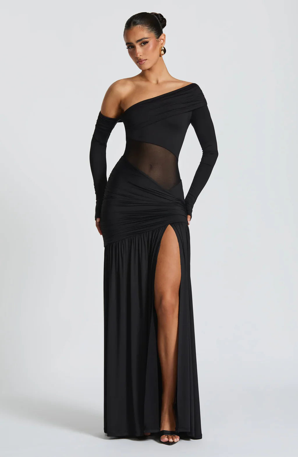 Vestido Longo Manga Comprida Vivella Seraphine