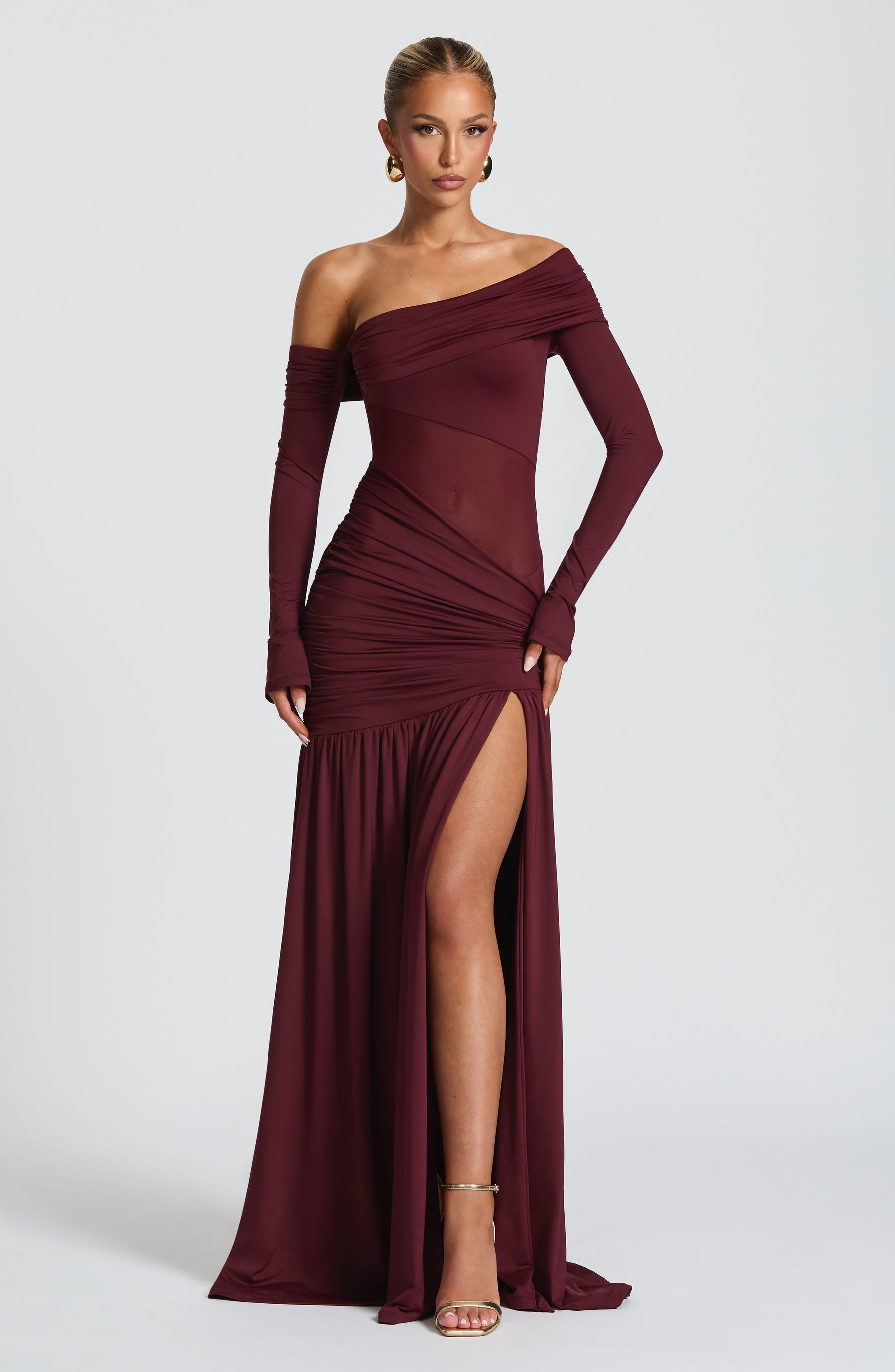 Vestido Longo Manga Comprida Vivella Seraphine