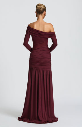 Vestido Longo Manga Comprida Vivella Seraphine