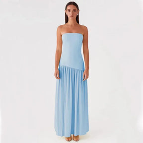 Vestido Longo Tomara que Caia  Com Fenda Vivella Eden
