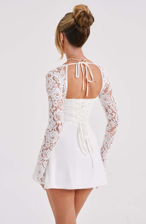 Vestido Curto Manga Longa de Renda Vivella Jacinta - GOLDEN ERA