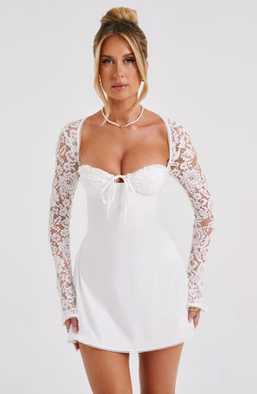 Vestido Curto Manga Longa de Renda Vivella Jacinta - GOLDEN ERA