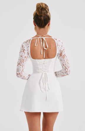 Vestido Curto Manga Longa de Renda Vivella Jacinta - GOLDEN ERA