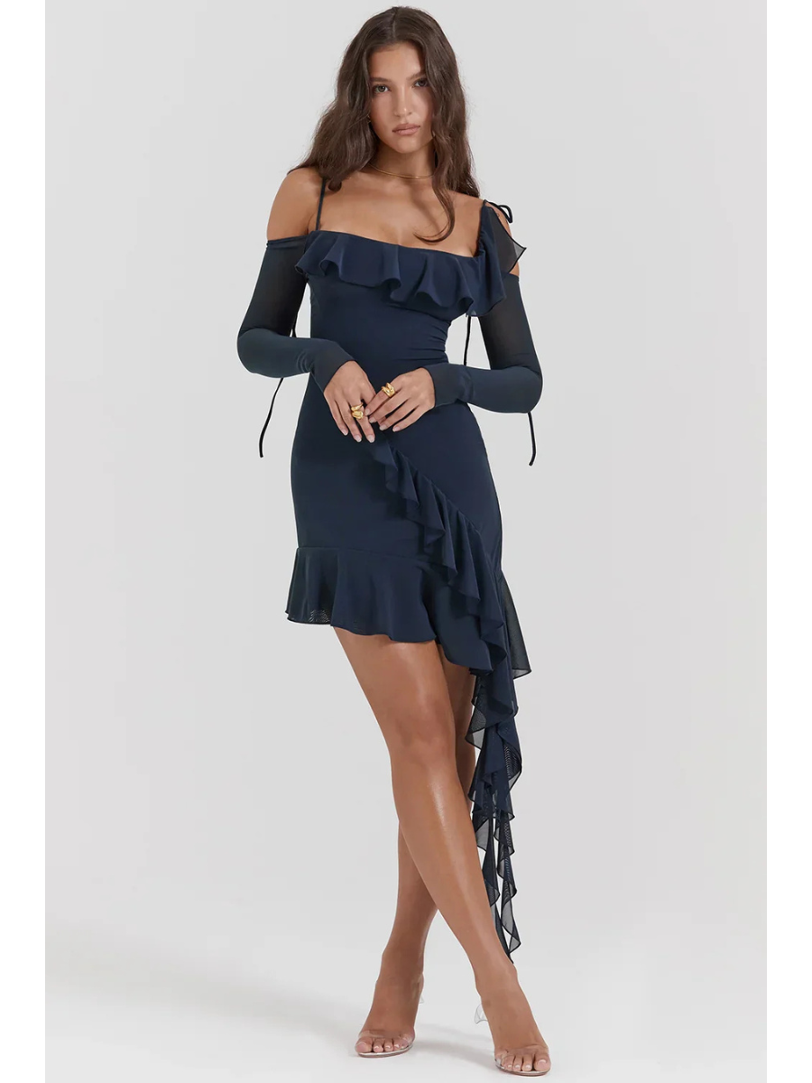 Vestido Midi Decote com Alça Vivella Lygia - GOLDEN ERA