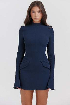 Vestido Curto Manga Longa Vivella Kayla