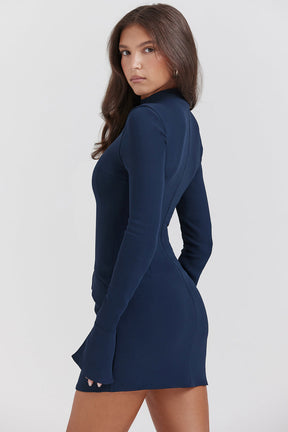 Vestido Curto Manga Longa Vivella Kayla