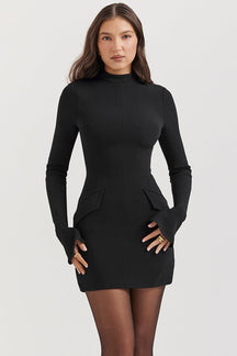 Vestido Curto Manga Longa Vivella Kayla