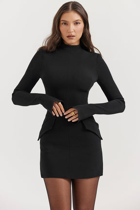 Vestido Curto Manga Longa Vivella Kayla