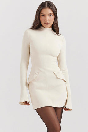 Vestido Curto Manga Longa Vivella Kayla