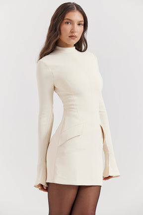 Vestido Curto Manga Longa Vivella Kayla
