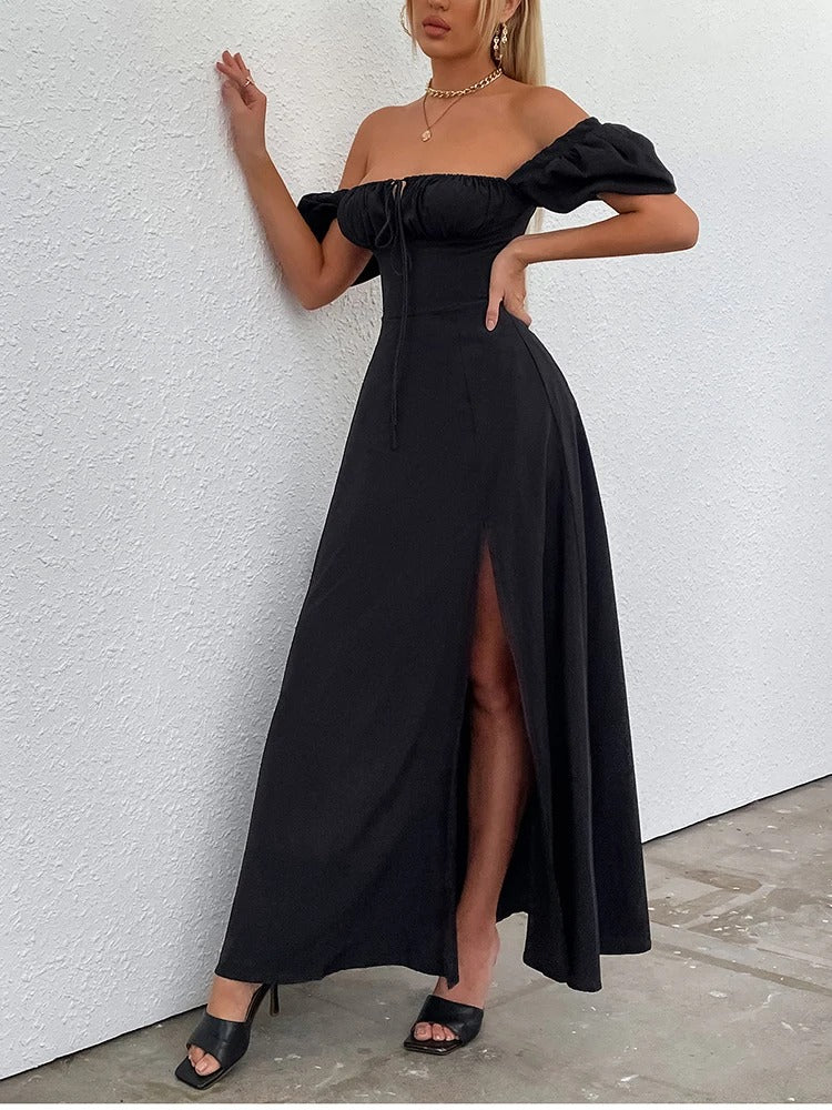 Vestido Midi Modelador Bustier Mavie com Mangas Vivella - GOLDEN ERA