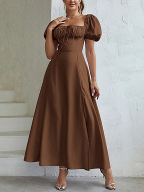 Vestido Midi Modelador Bustier Mavie com Mangas Vivella - GOLDEN ERA