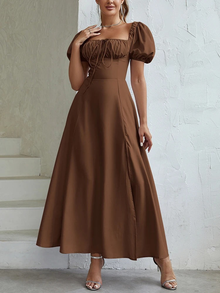 Vestido Midi Modelador Bustier Mavie com Mangas Vivella - GOLDEN ERA