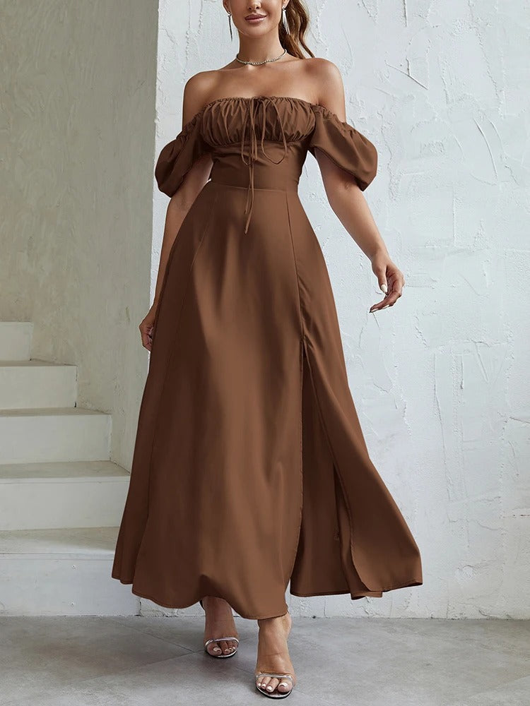 Vestido Midi Modelador Bustier Mavie com Mangas Vivella - GOLDEN ERA