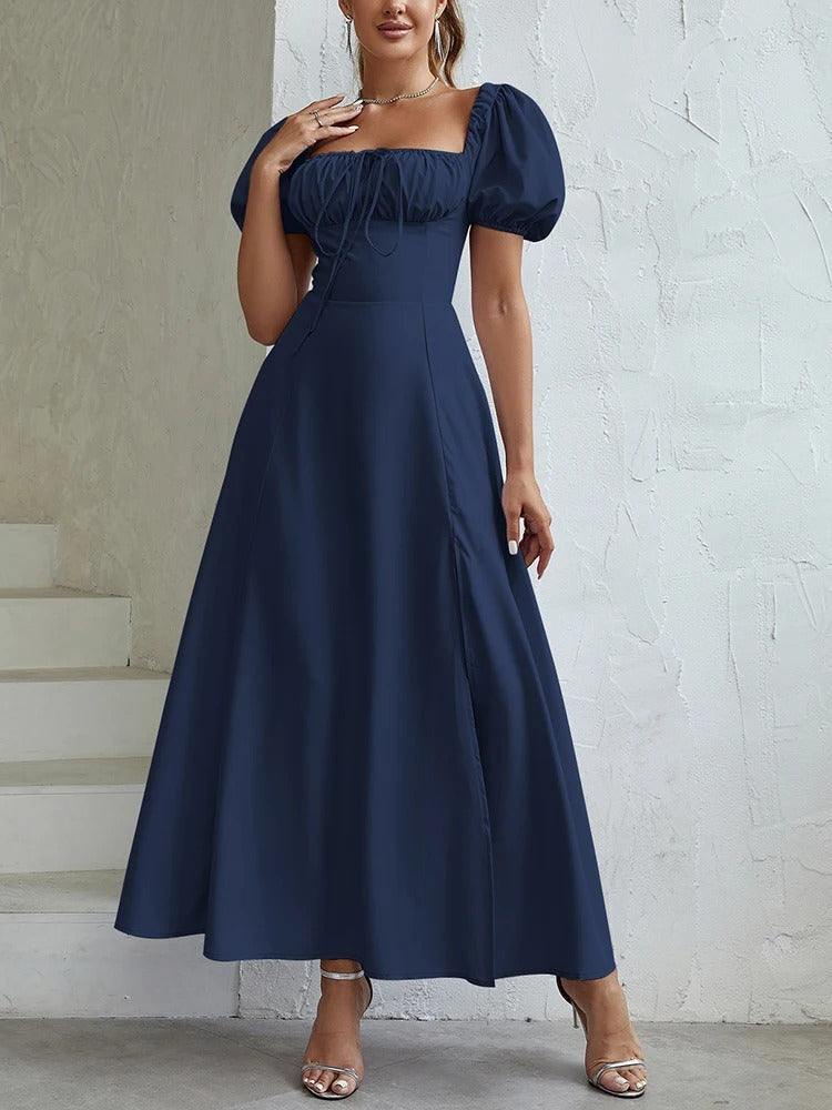 Vestido Midi Modelador Bustier Mavie com Mangas Vivella - GOLDEN ERA