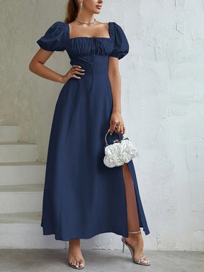 Vestido Midi Modelador Bustier Mavie com Mangas Vivella - GOLDEN ERA