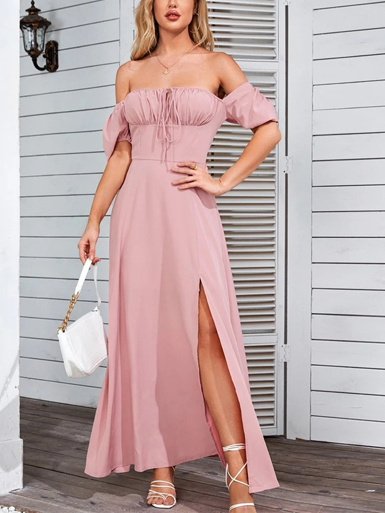 Vestido Midi Modelador Bustier Mavie com Mangas Vivella - GOLDEN ERA