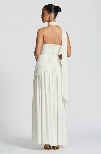 Vestido Longo Sem Alças Elegante Vivella Mya