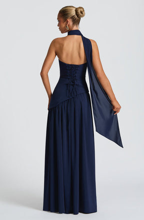 Vestido Longo Sem Alças Elegante Vivella Mya