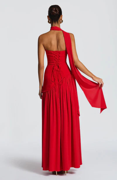 Vestido Longo Sem Alças Elegante Vivella Mya