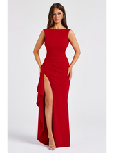 Vestido Longo com Fenda Vivella Noélia