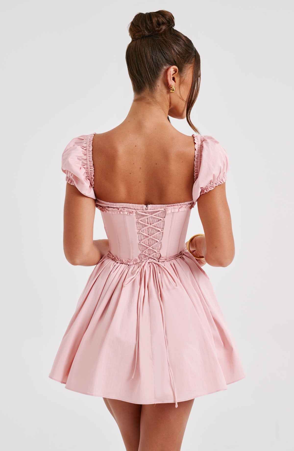 Vestido Curto Bustier Vivella Penélope Rosa - GOLDEN ERA