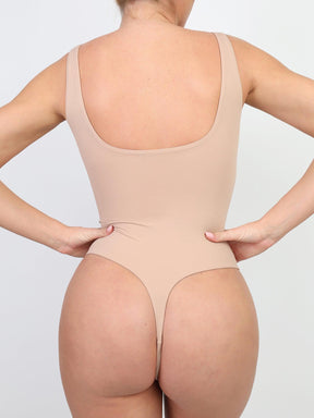 Body Suit Modelador Tanga Fio de Corte Alto Vivella - Spandex Premium ( Compre 1 leve 2 )