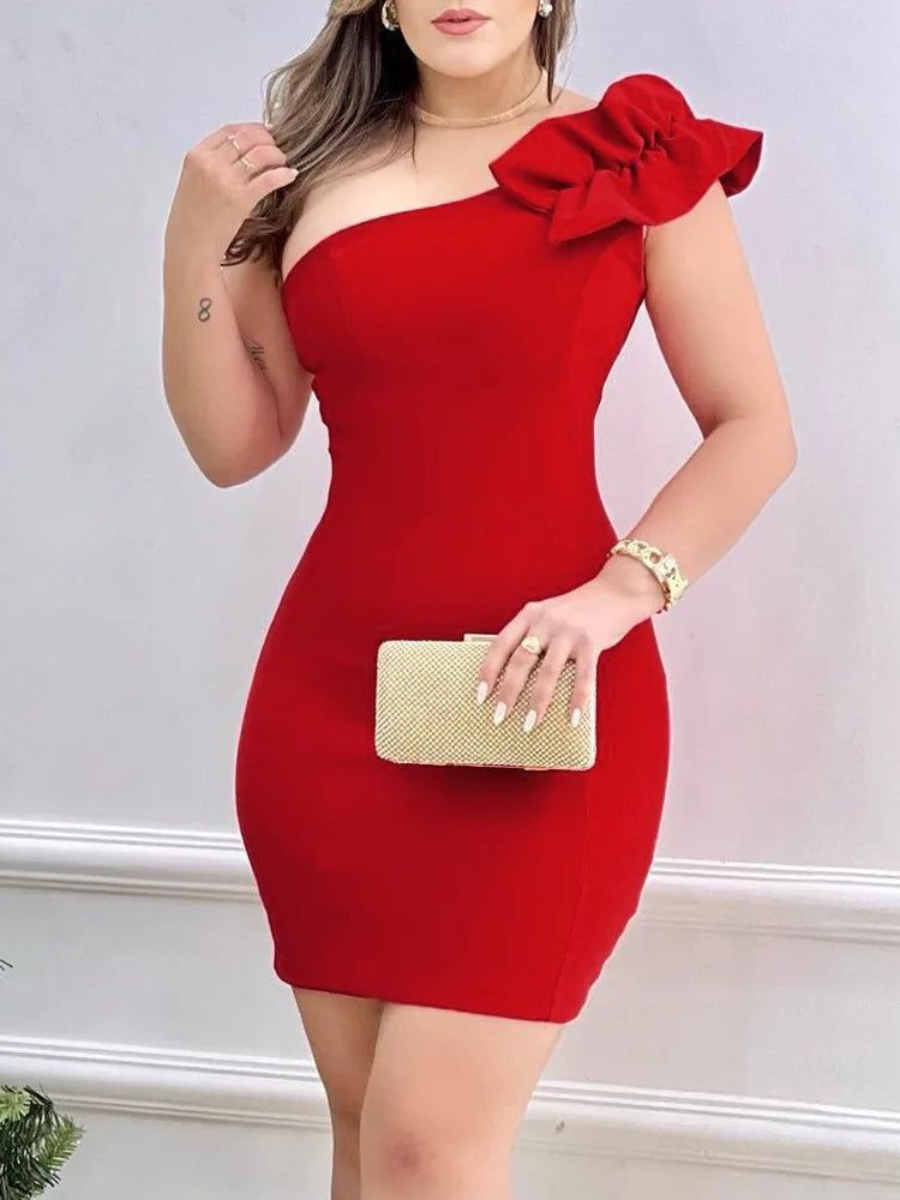 Vestido Curto Vivella Red Rose