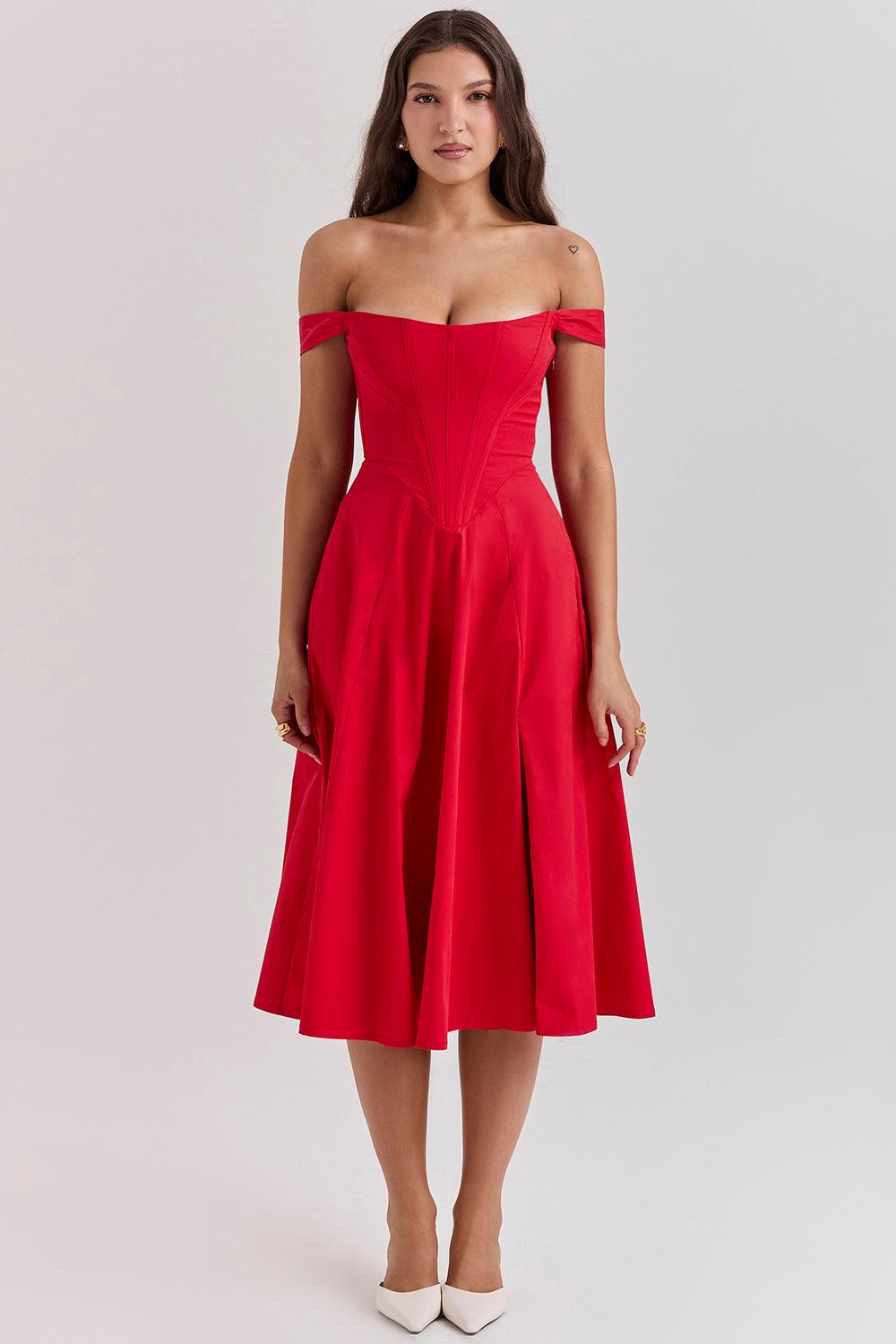 Vestido Midi Bustier Vivella Cecile - GOLDEN ERA
