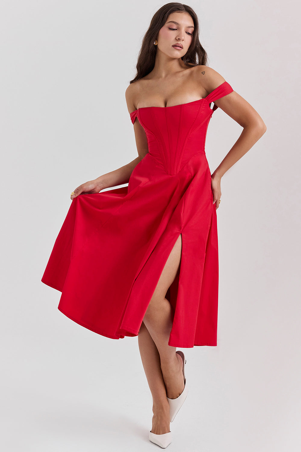 Vestido Midi Bustier Vivella Cecile - GOLDEN ERA