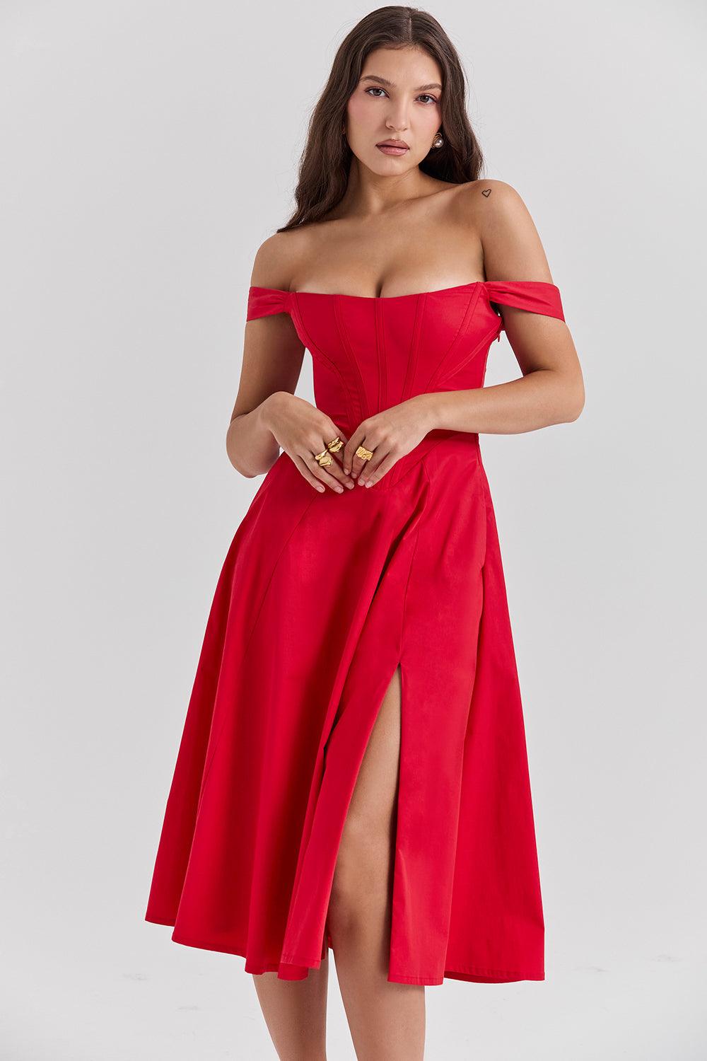 Vestido Midi Bustier Vivella Cecile - GOLDEN ERA
