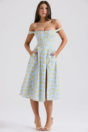 Vestido Midi Bustier Vivella Cecile - GOLDEN ERA