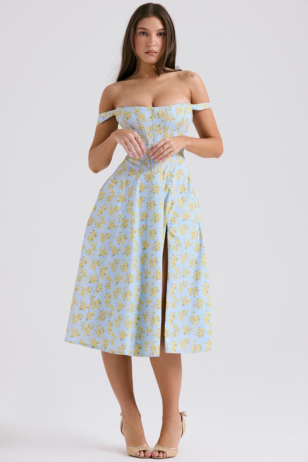 Vestido Midi Bustier Vivella Cecile - GOLDEN ERA