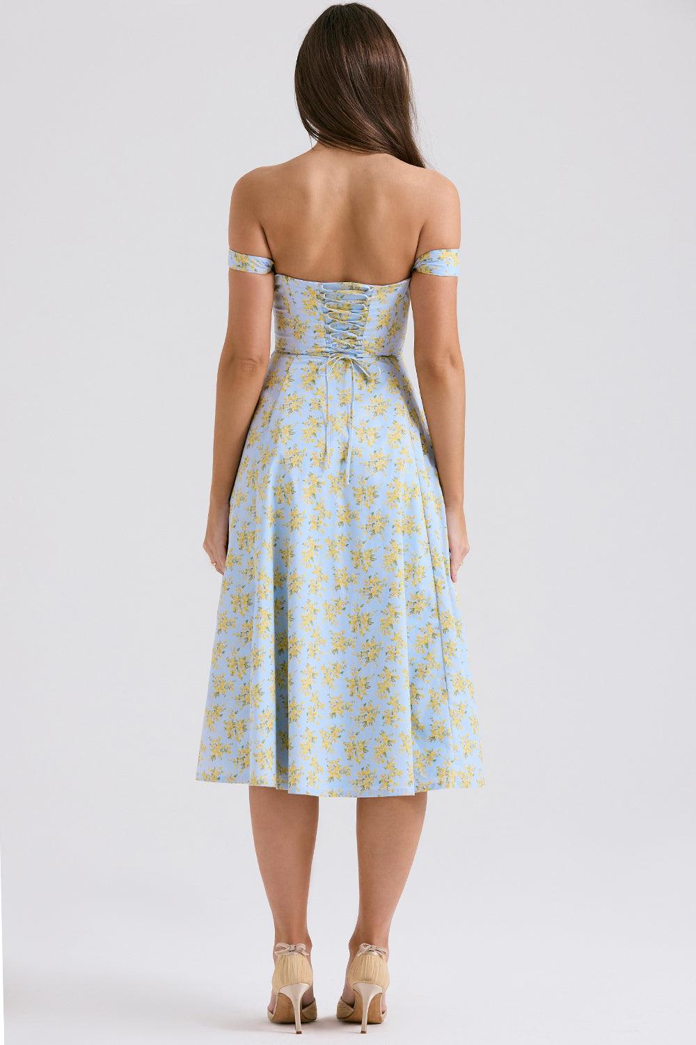 Vestido Midi Bustier Vivella Cecile - GOLDEN ERA