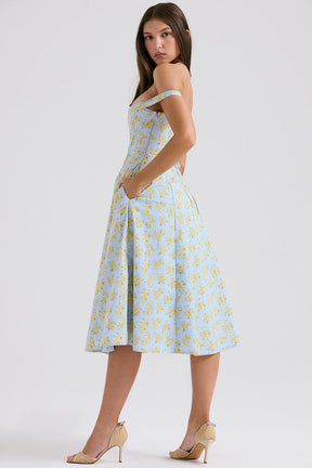 Vestido Midi Bustier Vivella Cecile - GOLDEN ERA