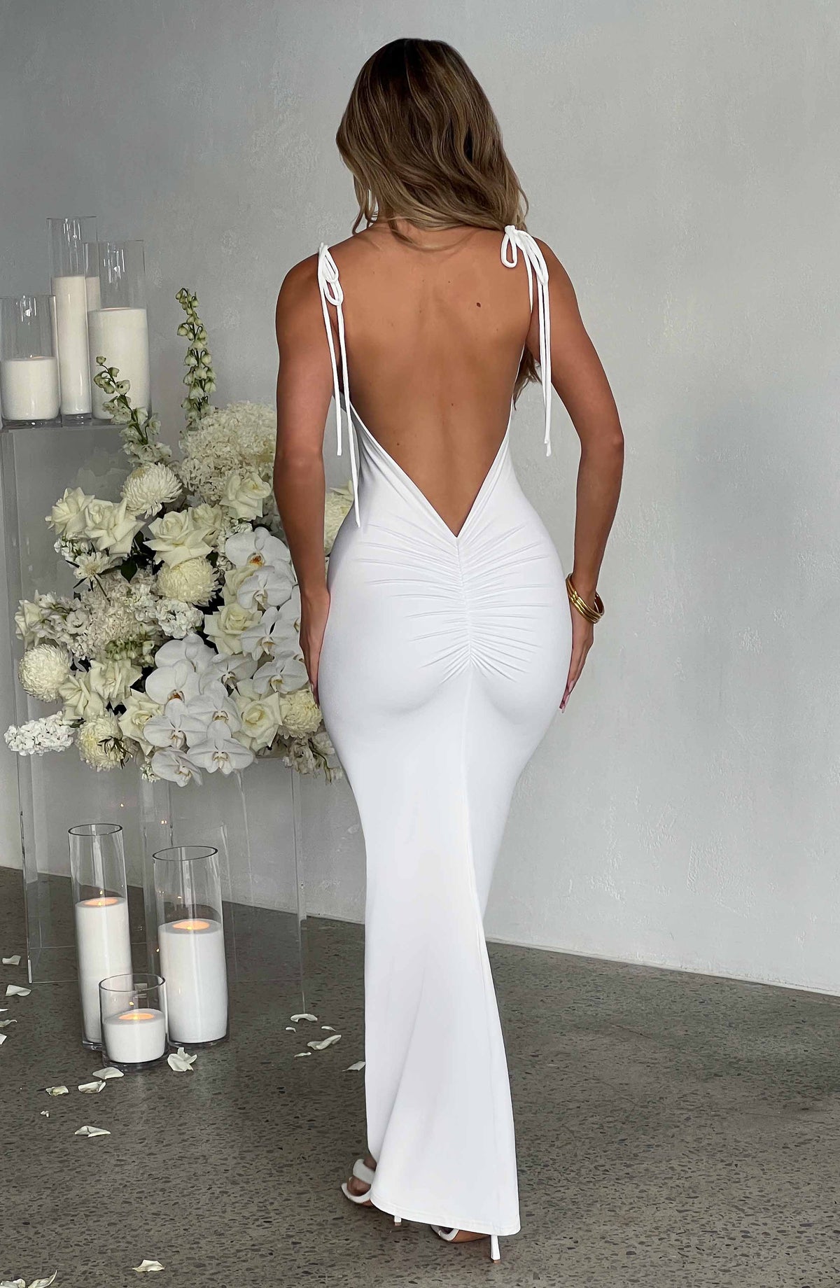 Vestido Longo Costas Aberta Vivella Sanya - FULL