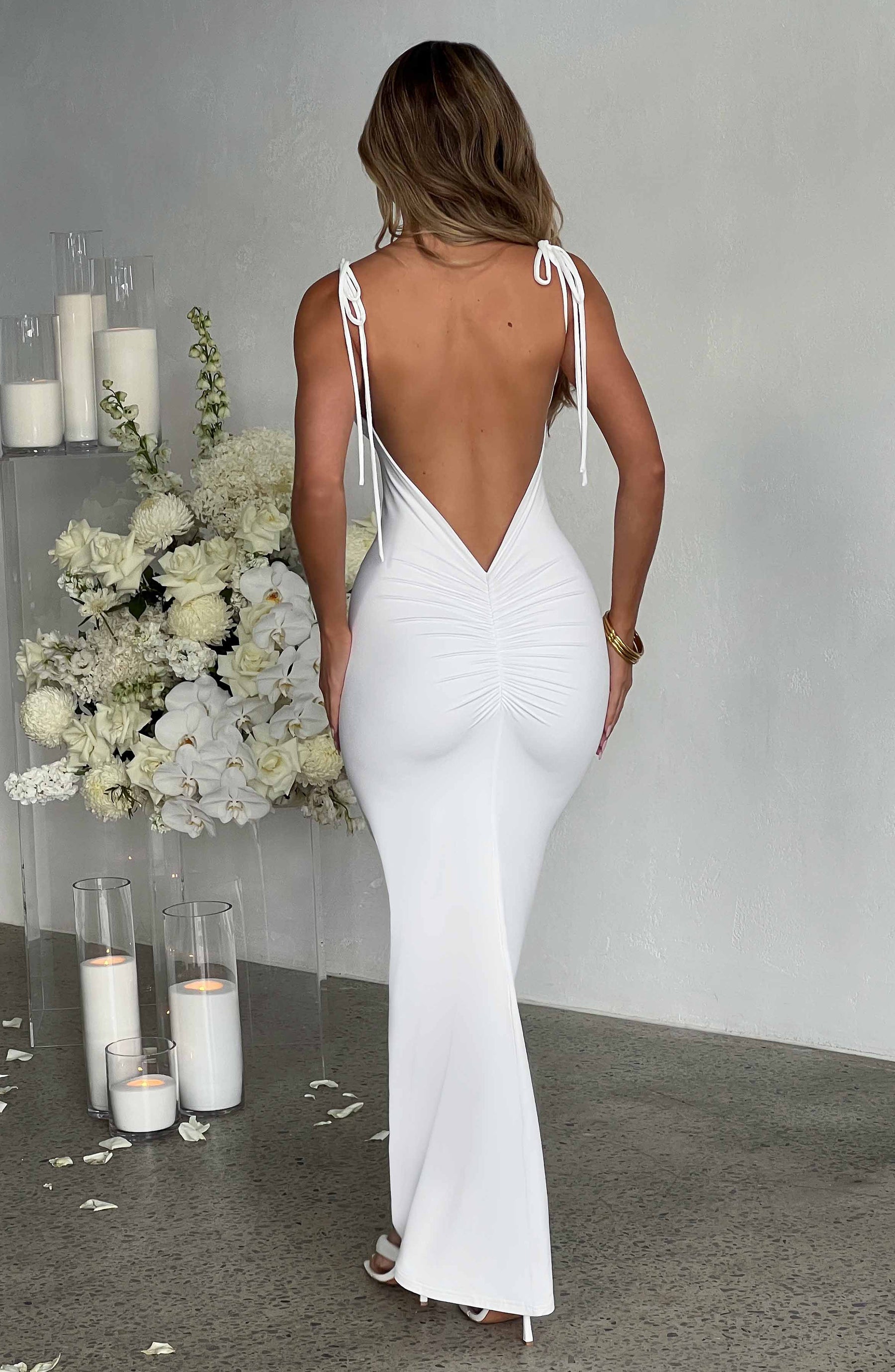 Vestido Longo Costas Aberta Vivella Sanya - FULL