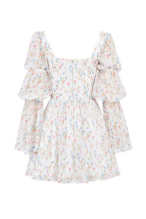 Vestido Curto Bufante Modelador Floral Vivella Veronica - GOLDEN ERA