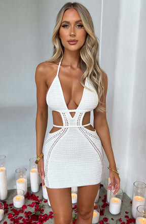 Vestido Curto Crochê Premium Vivella Arabella - OÁSIS