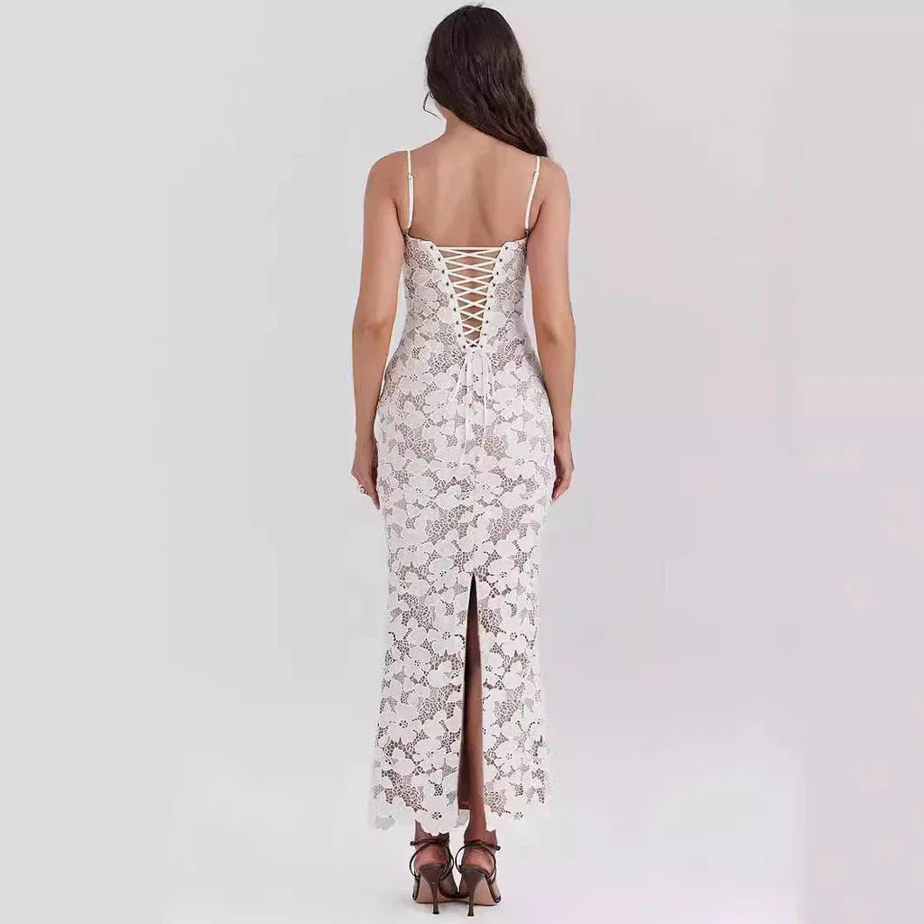 Vestido Midi Rendado Vivella Sofia - GOLDEN ERA