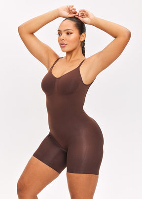 Body Modelador Short Suit Shape Slim Aberto nas Costas Vivella