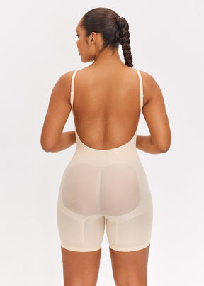 Body Modelador Short Suit Shape Slim Aberto nas Costas Vivella