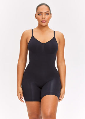 Body Modelador Short Suit Shape Slim Aberto nas Costas Vivella