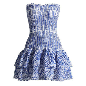 Vestido Tubinho com Babados Vivella Amélia