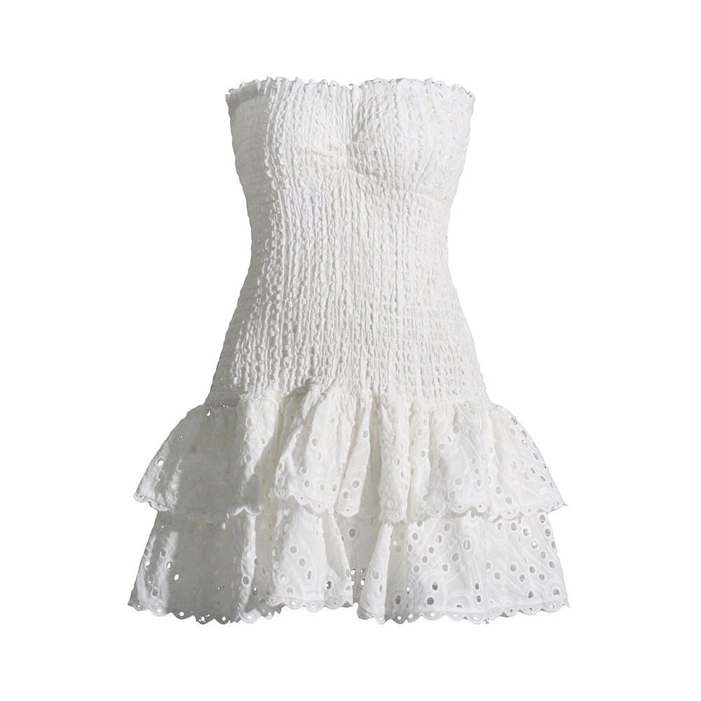 Vestido Tubinho com Babados Vivella Amélia